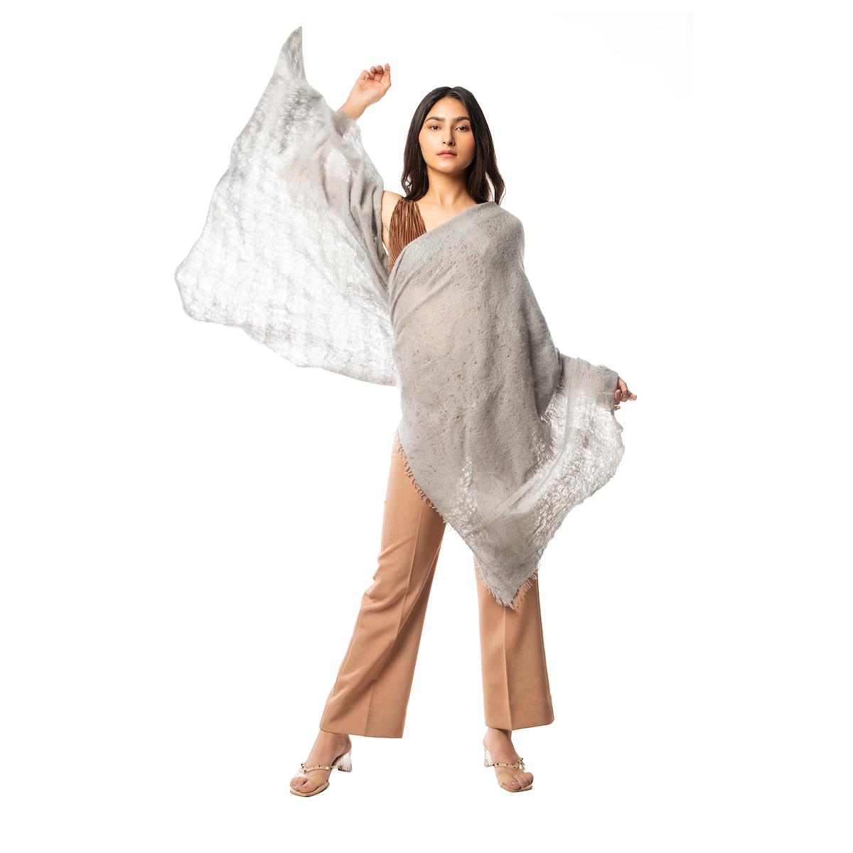 Hand Knitted Cashmere Scarf Collection