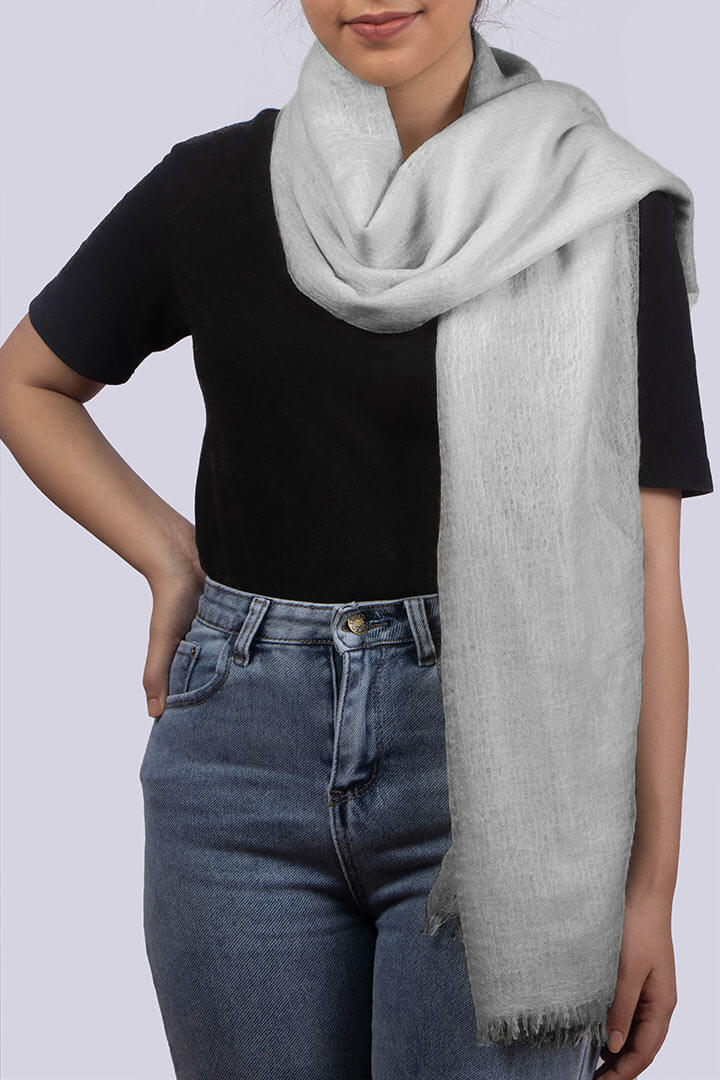 Premium Black and White Cashmere Scarves Collection