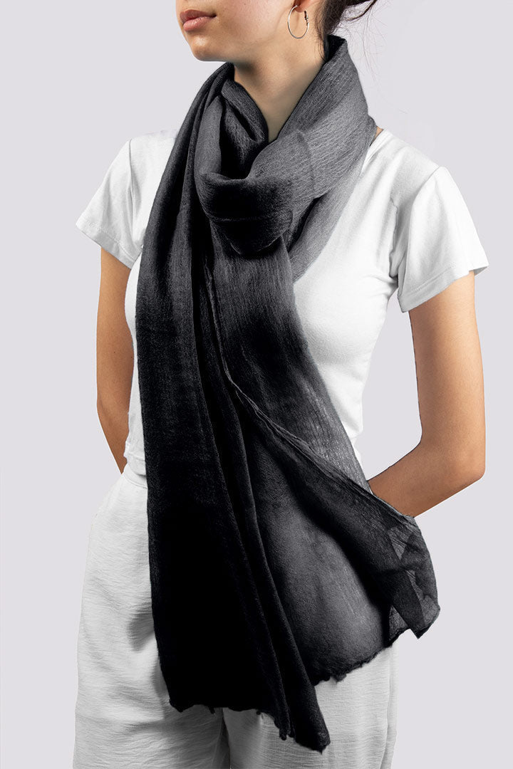 Premium Black and White Cashmere Scarves Collection